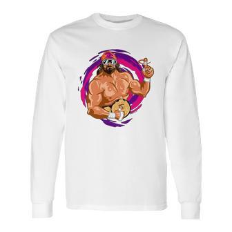 Randy Macho Man Savage Funny Cartoon Long Sleeve T-Shirt | Favorety