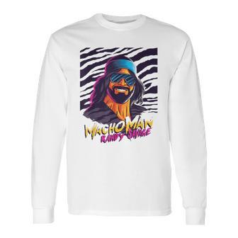 Randy Macho Man Savage Zebra Pattern Long Sleeve T-Shirt | Favorety