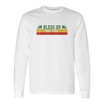 Rastafari Reggae Music Bless Up Dub Dancehall Rasta Gift Long Sleeve T-Shirt | Favorety DE