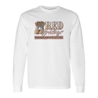 Red Fridays Remember Everyone Deployed Youth Long Sleeve T-Shirt | Favorety