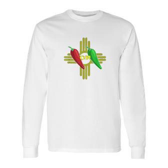 Red Or Green Chile Hatch New Mexico Zia Long Sleeve T-Shirt | Favorety CA