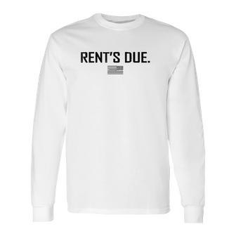 Rents Due Work Hard Bodybuilder Weightlifting Long Sleeve T-Shirt | Favorety CA