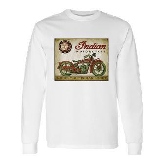 Retro Indian Motorcycle 101 Indian Scout T-Shirt Long Sleeve T-Shirt | Favorety CA