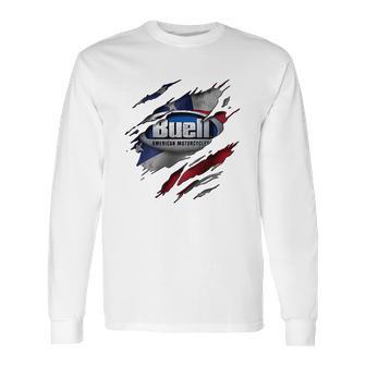 Ripped Buell Long Sleeve T-Shirt | Favorety