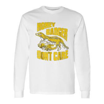 Ripple Junction Honey Badger Dont Care Illustration Long Sleeve T-Shirt | Favorety