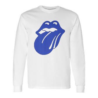 The Rolling Stones Blue Lonesome Logo Long Sleeve T-Shirt | Favorety