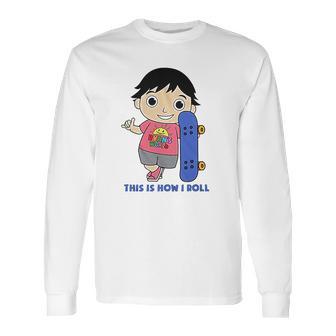 Ryans World Skater Ryan Little Boys Juvenile Kids Long Sleeve T-Shirt | Favorety DE