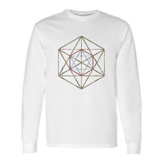 Sacred Geometry Merkabah Cube Of Archangel Metatron Long Sleeve T-Shirt | Favorety DE