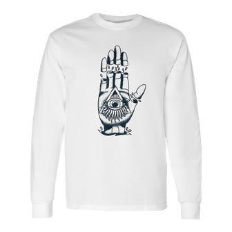 All Seeing Eye Conspiracy Theory Retro Long Sleeve T-Shirt | Favorety AU