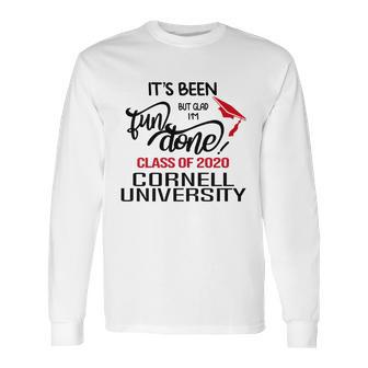 Senior 2020 Graduation Fun Done Cornell University 2020 Long Sleeve T-Shirt | Favorety CA