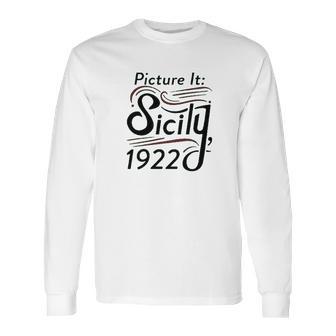 Sicily 1922 Television Funny Retro 80S Graphic Long Sleeve T-Shirt | Favorety