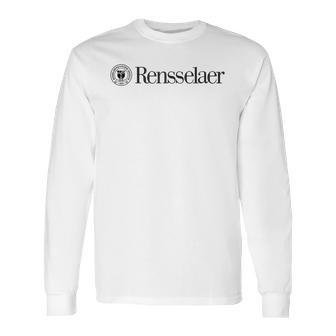 Simple Logo Rensselaer Polytechnic Institute 2020 Long Sleeve T-Shirt | Favorety UK