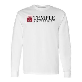 Simple Logo Temple University 2020 Long Sleeve T-Shirt | Favorety AU