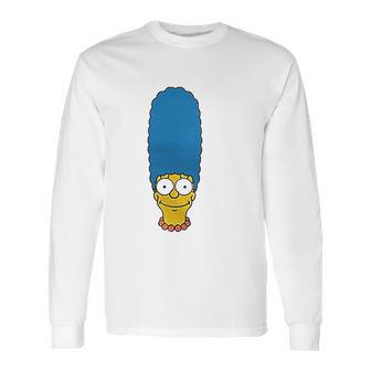 The Simpsons Marge Face Long Sleeve T-Shirt | Favorety AU