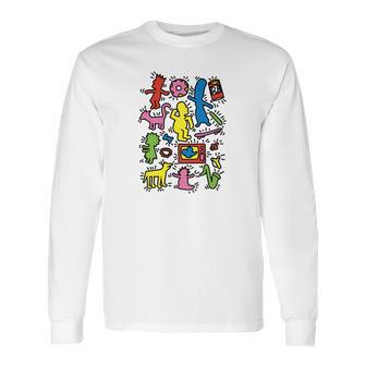 Simpsons X Keith Haring Long Sleeve T-Shirt | Favorety AU