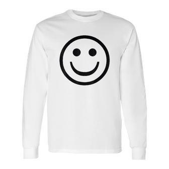 Smiley Face Cute Positive Happy Smile Face Long Sleeve T-Shirt | Favorety CA