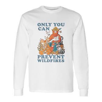 Smokey The Bear Only You Can Prevent Wild Fires Ringer Long Sleeve T-Shirt | Favorety CA