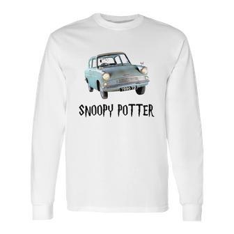 Snoopy Driving Harry Potter T-Shirt Long Sleeve T-Shirt | Favorety