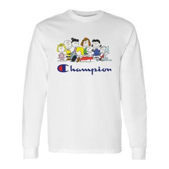 Snoopy And Friends Champion Peanuts Long Sleeve T-Shirt | Favorety CA