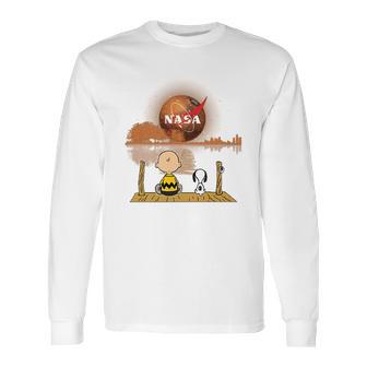 Snoopy What Are You Looking For Nasa Long Sleeve T-Shirt | Favorety UK