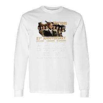 Sopranos 21St Anniversary 1999 2020 6 Seasons 86 Episodes Signatures Shirth Long Sleeve T-Shirt | Favorety