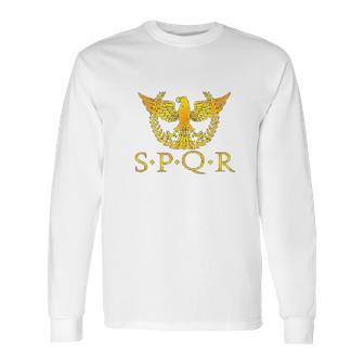 Spqr Senatus Populusque Romanus Long Sleeve T-Shirt | Favorety AU