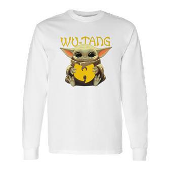 Star Wars Baby Yoda Hug Wu-Tang Clan Shirt Long Sleeve T-Shirt | Favorety CA