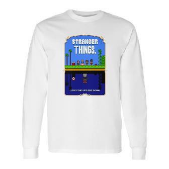 Stranger Things Mario Bros 2 Pixel Art Mashup T-Shirt Long Sleeve T-Shirt | Favorety CA