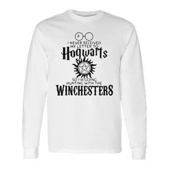 Supernatural I Never Received My Letter To Hogwarts So I’M Hunting With Winchesters Shirt Long Sleeve T-Shirt | Favorety UK