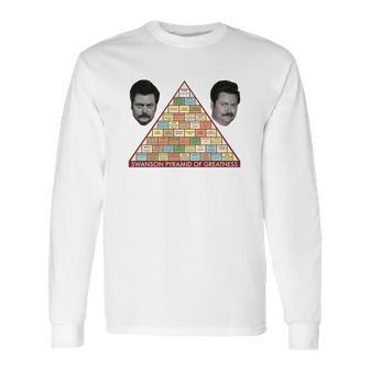 Swanson Pyramid Of Greatness Long Sleeve T-Shirt | Favorety