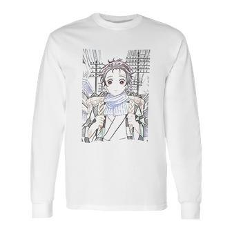 Tanjiro Kamado Kimetsu No Yaiba Demon Slayer Long Sleeve T-Shirt | Favorety