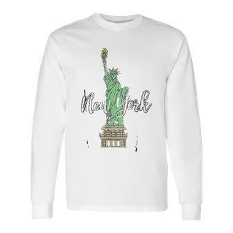 Tourist Statue Of Liberty Iconic New York Long Sleeve T-Shirt | Favorety AU