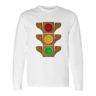 Traffic Light Vintage Rusty Stoplight Stop Go Caution Signal Long Sleeve T-Shirt | Favorety