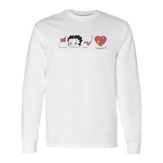 Trevco Betty Boop Sweetheart Long Sleeve T-Shirt | Favorety CA