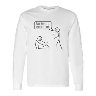 Ugp Campus Apparel Pull Yourself Together Long Sleeve T-Shirt | Favorety CA