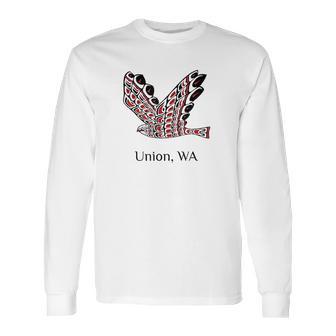 Union Wa Red Tail Hawk Native American Indian Long Sleeve T-Shirt | Favorety AU