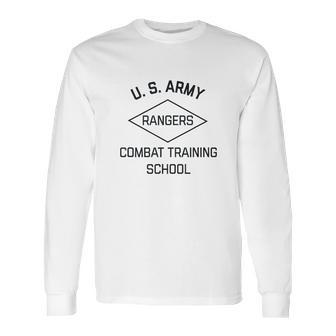 Us Army Ranger Combat Training School Ww2 Vintage Pt Long Sleeve T-Shirt | Favorety UK