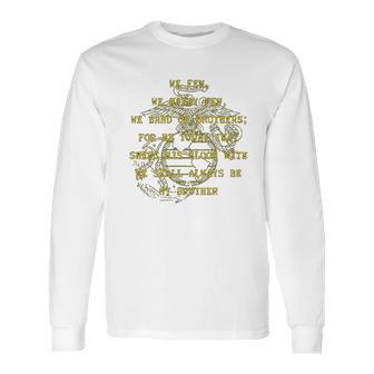 Usmc Band Of Brothers Long Sleeve T-Shirt | Favorety