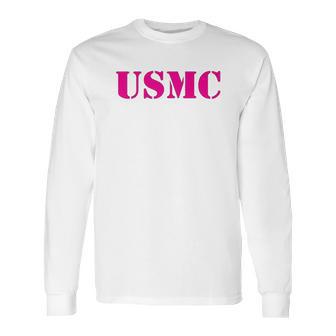 Usmc Emblem Marine Corp Long Sleeve T-Shirt | Favorety CA