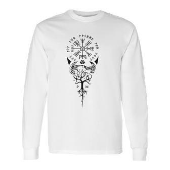 Viking Compass Protection Old Norse Warrior Long Sleeve T-Shirt | Favorety