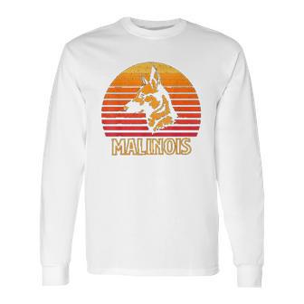 Vintage Belgian Malinois Dog Retro Malinois Gift Birthday Long Sleeve T-Shirt | Favorety AU