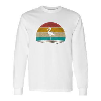 Vintage Heron Bird Long Sleeve T-Shirt | Favorety DE