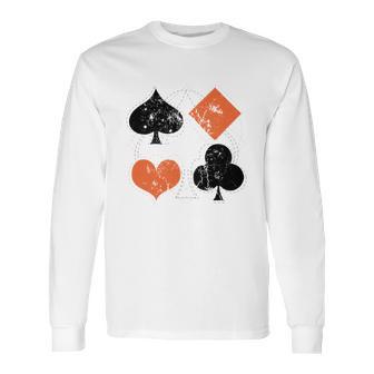 Vintage Poker Playing Cards Long Sleeve T-Shirt | Favorety CA