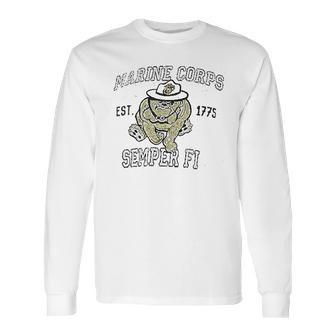 Vintage Usmc Chesty Semper Fi Retro Long Sleeve T-Shirt | Favorety