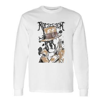 Watchmen Rorschach Splatter Long Sleeve T-Shirt | Favorety