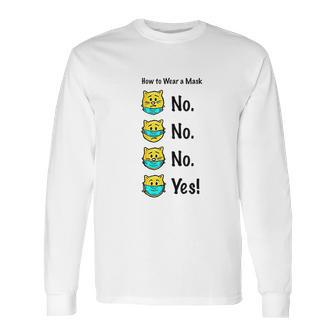 How To Wear A Cat Face Emoji Long Sleeve T-Shirt | Favorety