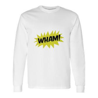 Wham With Starburst Comic Hero Baseball Cap Long Sleeve T-Shirt | Favorety DE