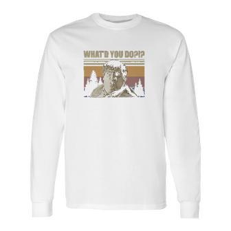 Whatd You Do Chris Farley Vintage Long Sleeve T-Shirt | Favorety DE