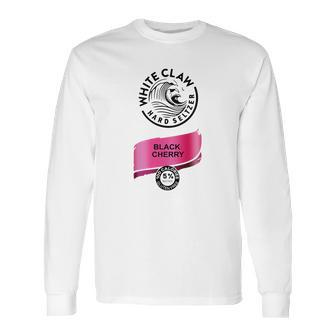 White Claw Hard Seltzer Black Cherry Shirt Long Sleeve T-Shirt | Favorety