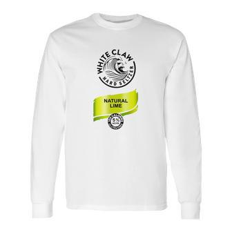 White Claw Hard Seltzer Natural Lime Shirt Long Sleeve T-Shirt | Favorety DE